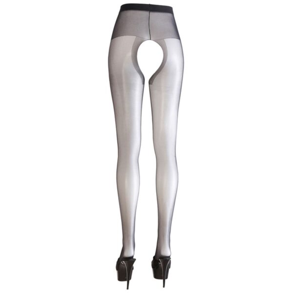 Zwarte Panty met open kruis - Afbeelding 3