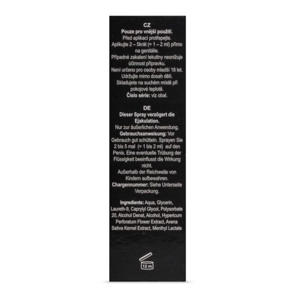 Orgasme Vertragende Spray - Black Stone - Afbeelding 3