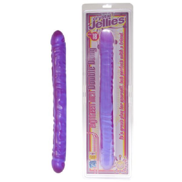 Crystal Jellies Double Dong - Paars - Afbeelding 2