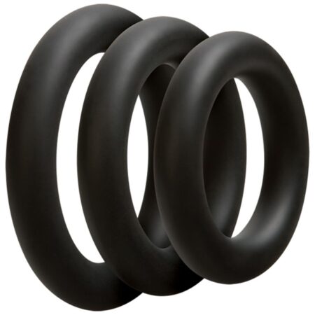 Driedelige cockring set - Dik - Zwart