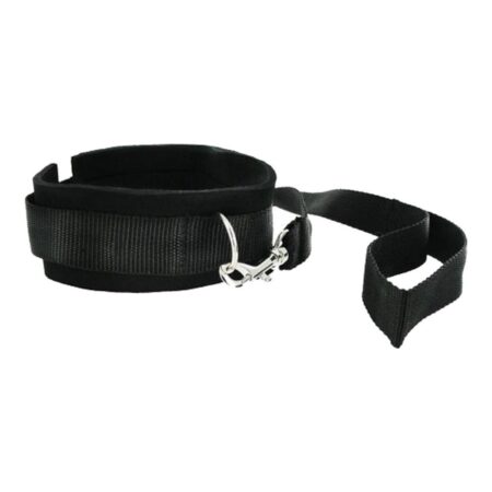 Riem en Halsband set - Zwart