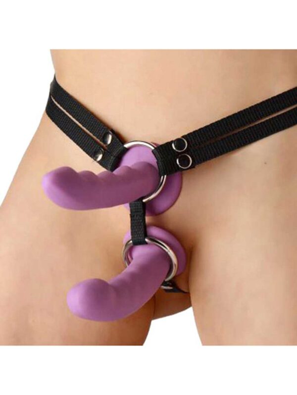 Dubbele Penetratie Strap On Harnas - Afbeelding 2