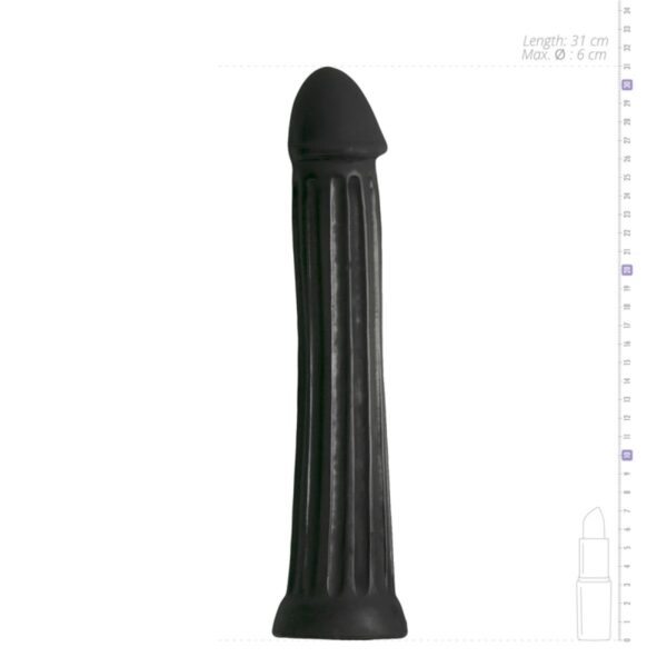 XXL Dildo 31.5 cm - Zwart - Afbeelding 4