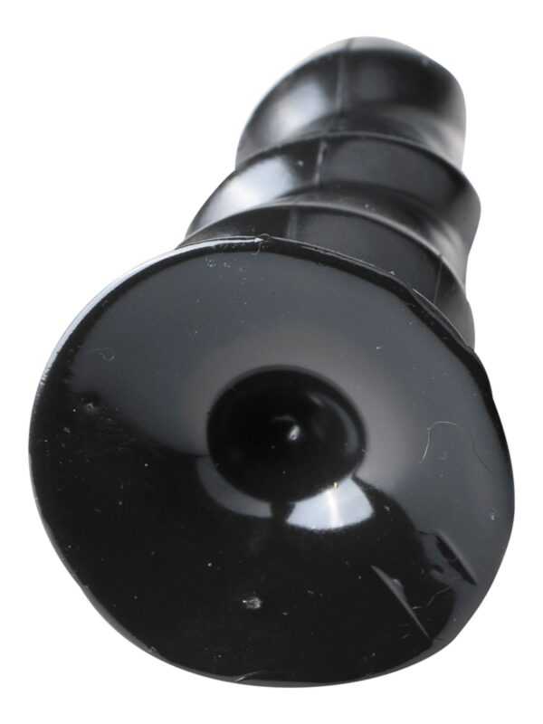 Zwarte Anaal Dildo Met Ribbels - Afbeelding 5