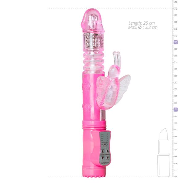 Stotende Butterfly Vibrator - Roze - Afbeelding 6