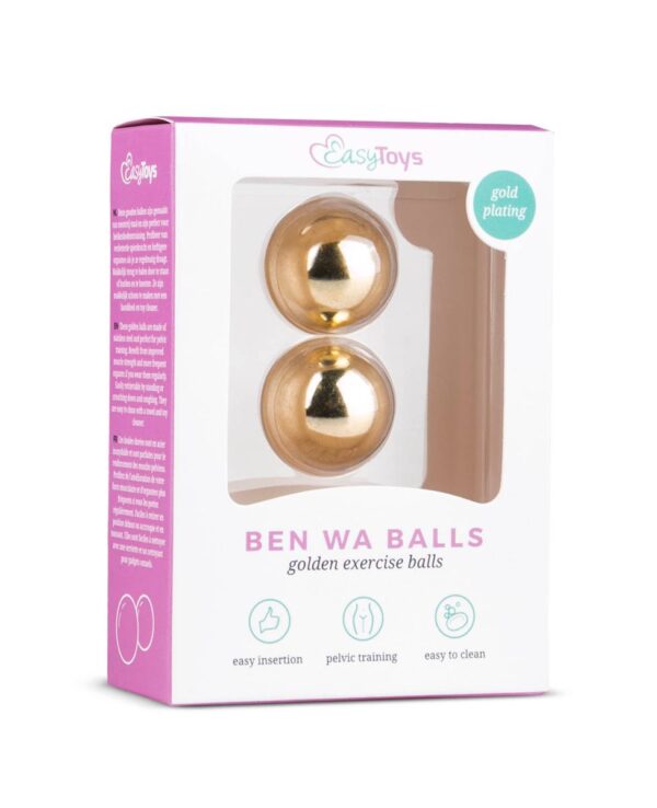 Easytoys Ben Wa Ballen 25 mm - Goudkleurig - Afbeelding 2