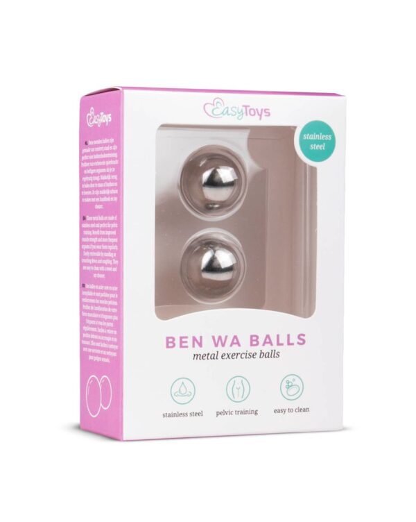 Easytoys Ben Wa Ballen 19 mm - Zilverkleurig - Afbeelding 2