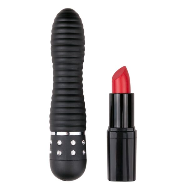 Easytoys Mini Vibrator Geribbeld - Zwart - Afbeelding 5