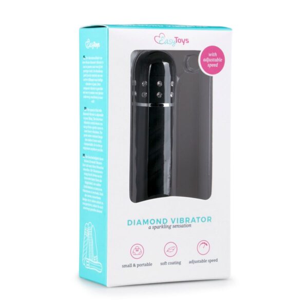 Easytoys Mini Vibrator Gedraaid - Zwart - Afbeelding 2