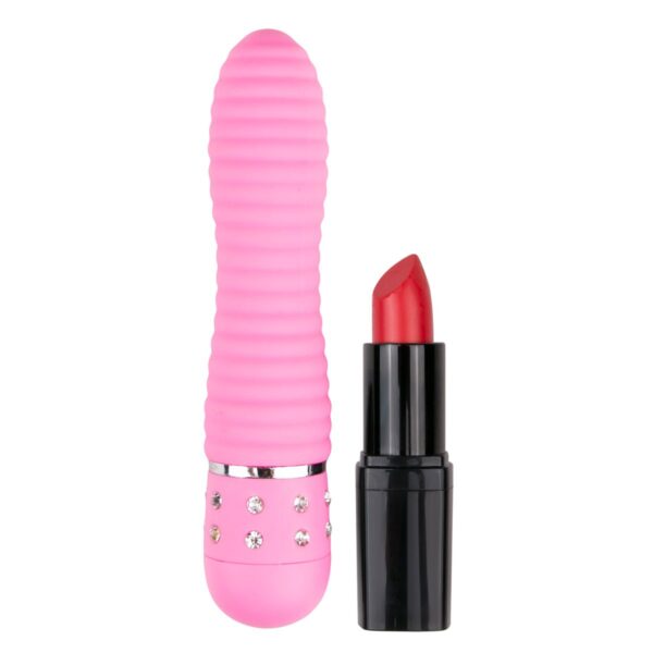 Easytoys Mini Vibrator Geribbeld - Roze - Afbeelding 5