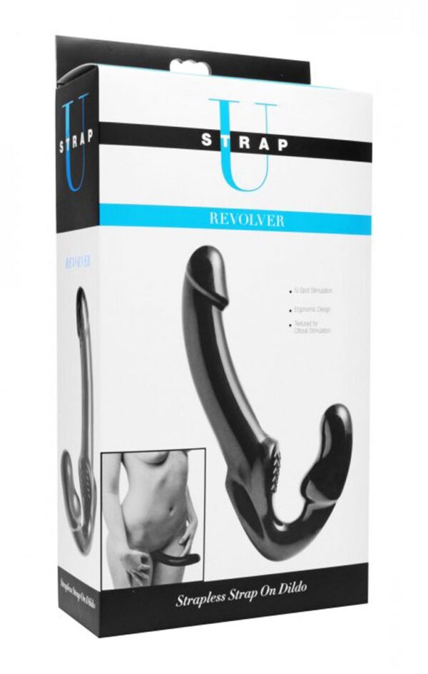 Strapless Voorbind Dildo - Zwart - Afbeelding 6