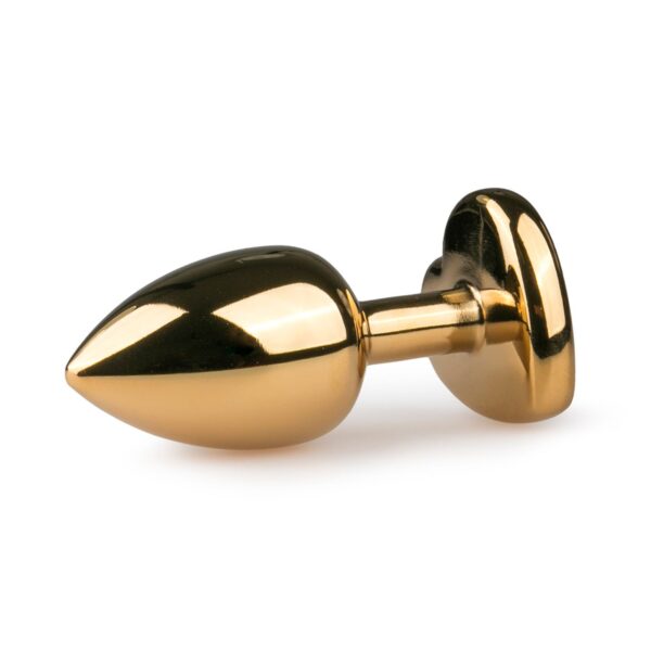 Metalen buttplug met roze hartje - Afbeelding 3