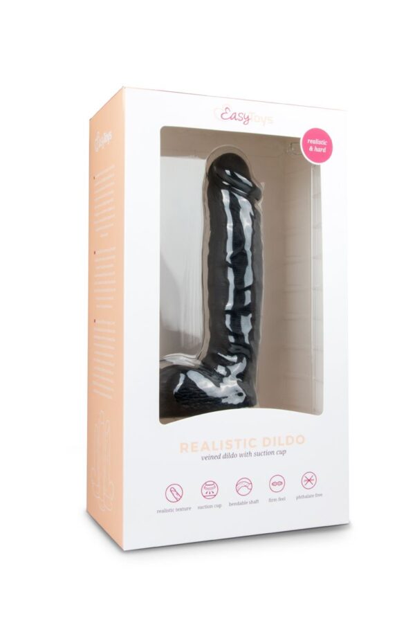 Realistische Dildo Met Balzak - 22,5 cm - Afbeelding 2