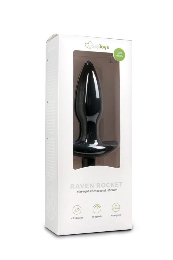 Vibrerende buttplug - zwart - Afbeelding 2