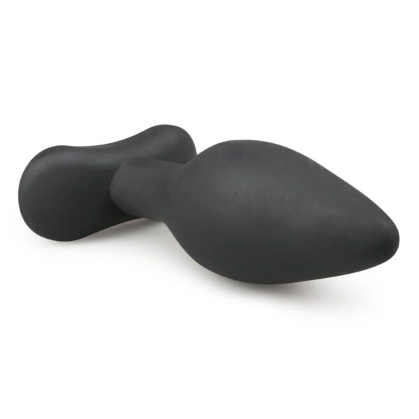 Medium Zwarte Siliconen Buttplug - Afbeelding 3