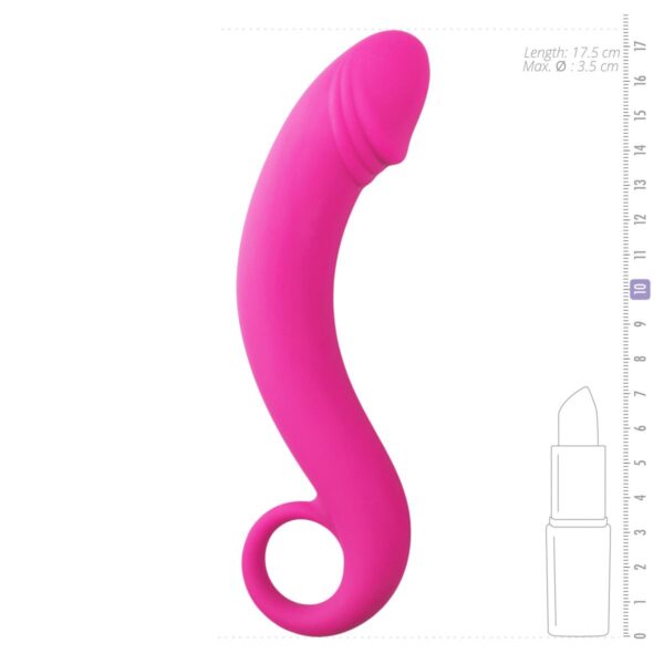 Siliconen prostaat dildo - roze - Afbeelding 4