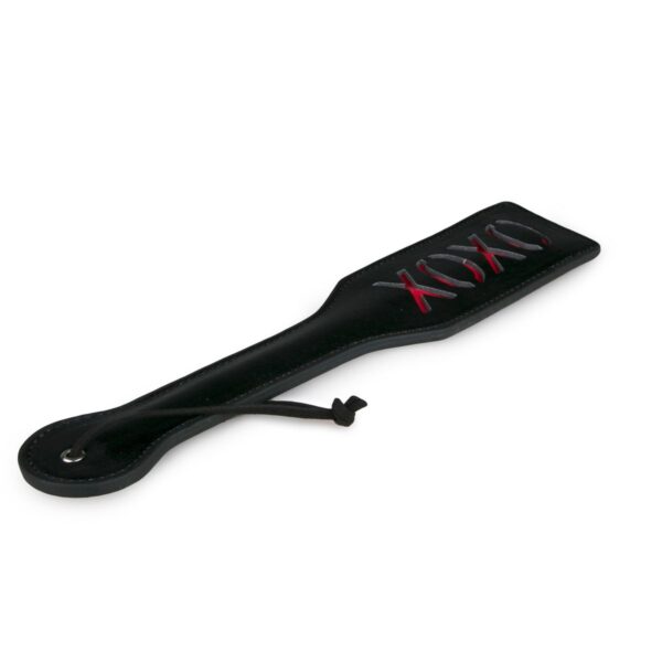 Zwarte Leren Paddle XOXO - Afbeelding 3