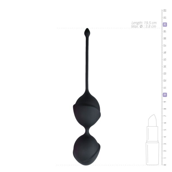 Dubbele vaginaballetjes - zwart - Afbeelding 4