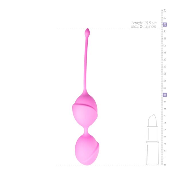 Dubbele vaginaballetjes - roze - Afbeelding 4