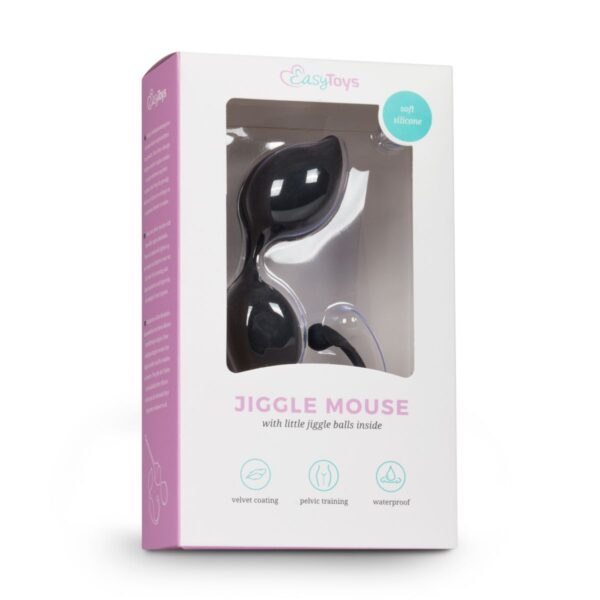 Ronde kegel balletjes - zwart - Afbeelding 2
