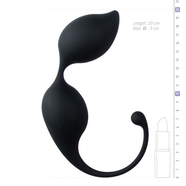 Ronde kegel balletjes - zwart - Afbeelding 4