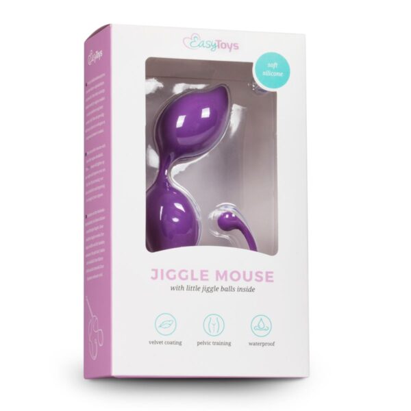 Ronde kegel balletjes - paars - Afbeelding 2