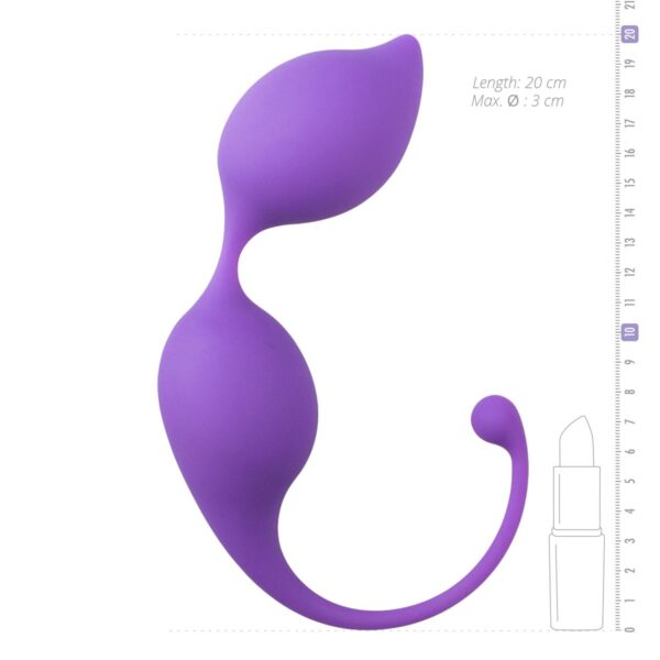 Ronde kegel balletjes - paars - Afbeelding 4