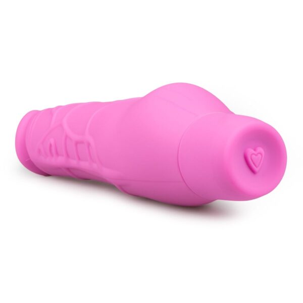 Realistische siliconen vibrator - roze - Afbeelding 5