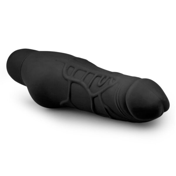 Realistische siliconen vibrator - zwart - Afbeelding 3