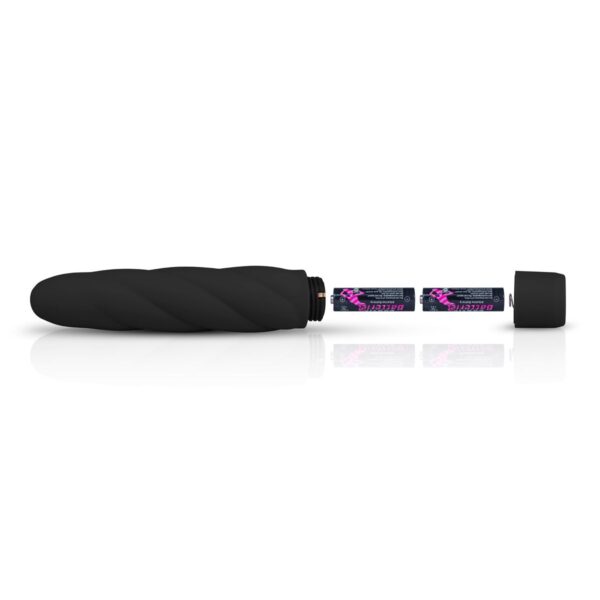 Zwarte siliconen vibrator - Afbeelding 5