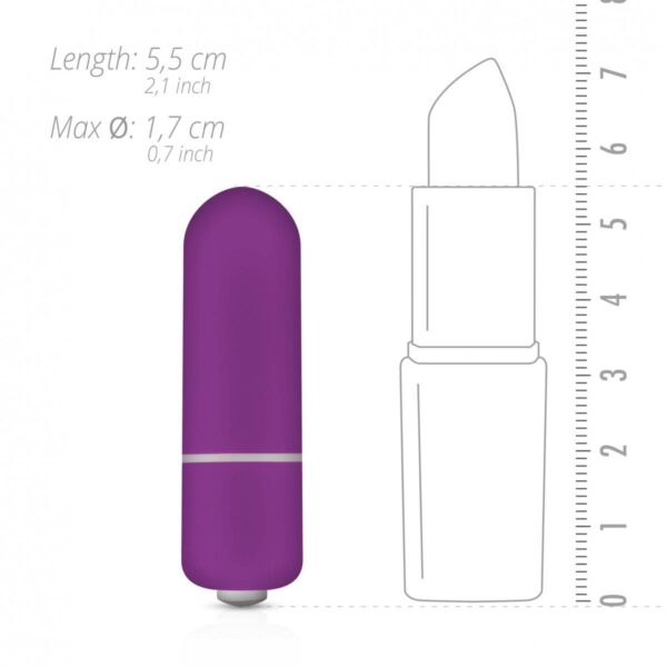Bullet vibrator met 10 snelheden - paars - Afbeelding 5