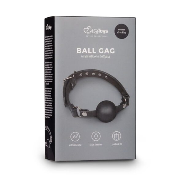 Ball Gag Met Grote Siliconen Bal - Afbeelding 2