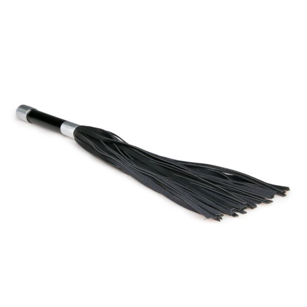 Lange flogger met metalen handvat - Afbeelding 3