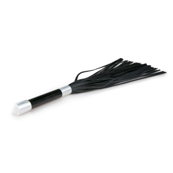 Lange flogger met metalen handvat - Afbeelding 4
