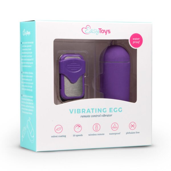 Easytoys Vibratie Ei - Paars - Afbeelding 2