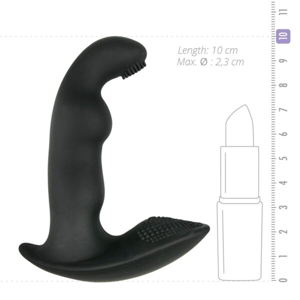 Dynamic Duke Geribbelde Prostaat Vibrator - Zwart - Afbeelding 4