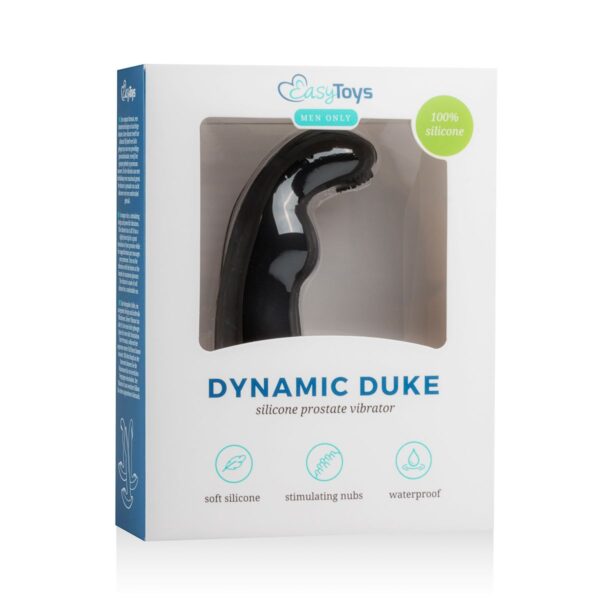 Dynamic Duke Geribbelde Prostaat Vibrator - Zwart - Afbeelding 5