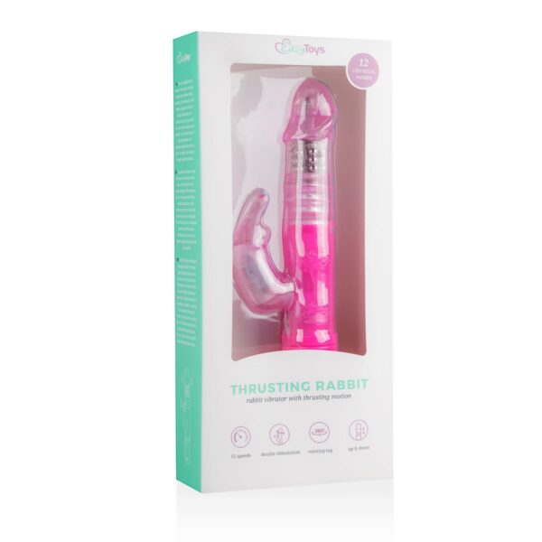 EasyToys Stotende Rabbit Vibrator - Roze - Afbeelding 2