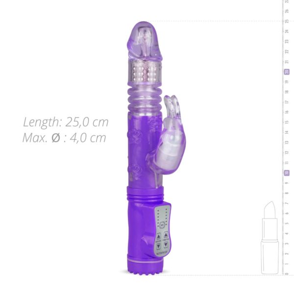 EasyToys Stotende Rabbit Vibrator - Paars - Afbeelding 7