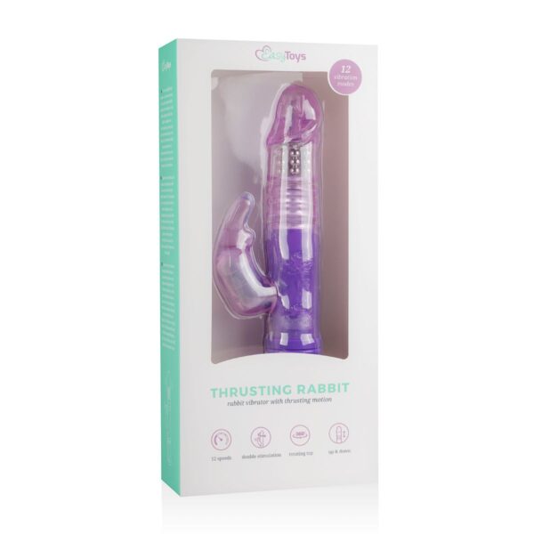 EasyToys Stotende Rabbit Vibrator - Paars - Afbeelding 8