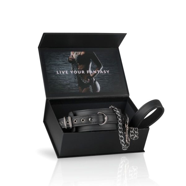 Fetish halsband met riem - Afbeelding 7