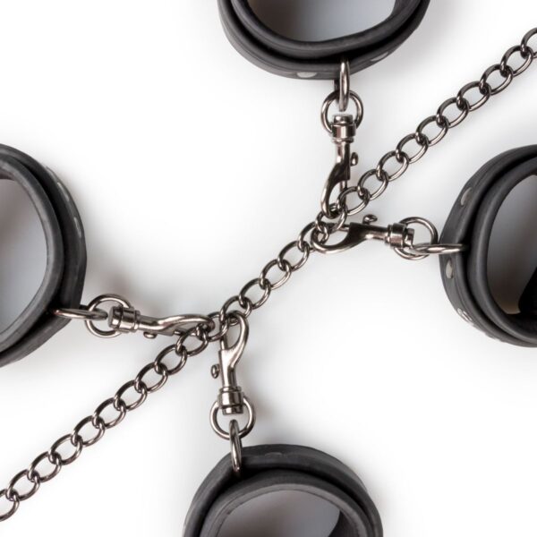 Fetish set met halsband, enkelboeien en handboeien - Afbeelding 7