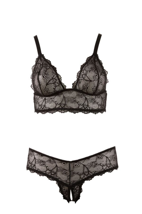 Bra and crotchless G-string - Afbeelding 3