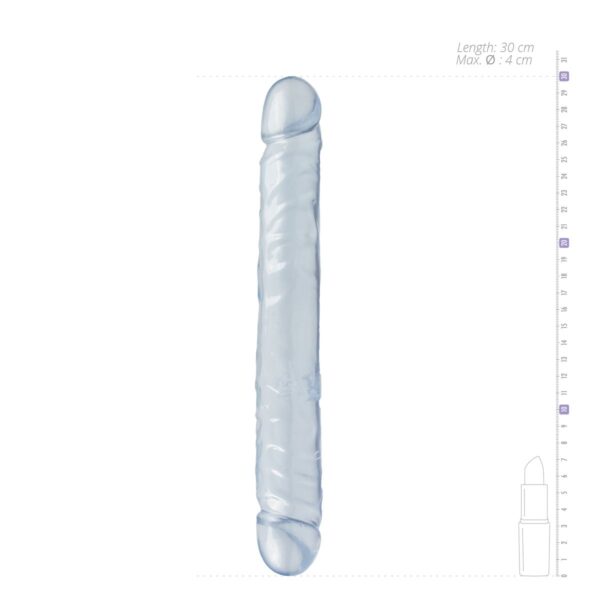 Crystal Jellies Dubbel Dildo - Transparant - Afbeelding 4