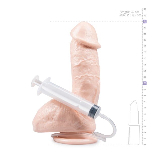 Spuitende Dildo Met Balzak - 13 cm - Afbeelding 4