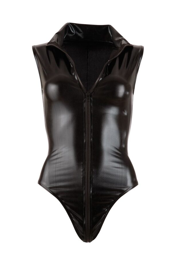 Wetlook Body Met Lange Rits - Afbeelding 3