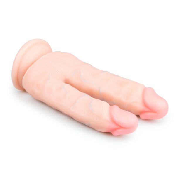 Realistische Dubbele Dildo Met Zuignap - 18 cm - Afbeelding 3
