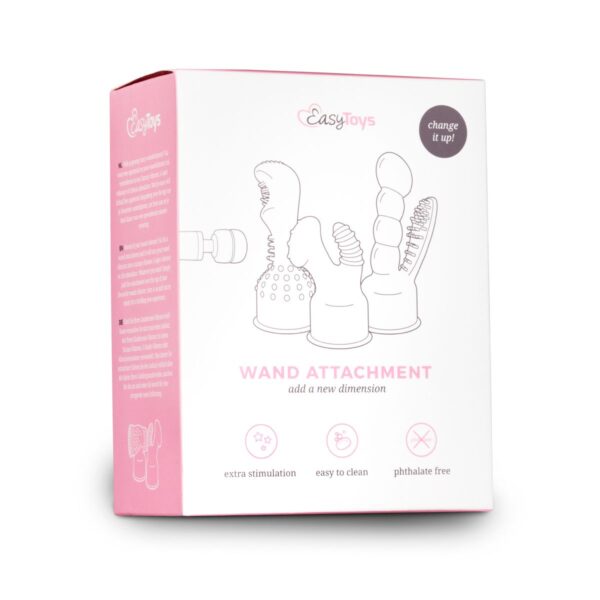EasyToys Wand Collection – Opzetstuk Met Masturbator - Zwart - Afbeelding 2