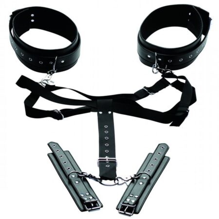 Easy Access Bondageharnas Met Hand- En Enkelboeien