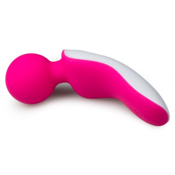 Mini Wand Massager - Roze/Wit - Afbeelding 3